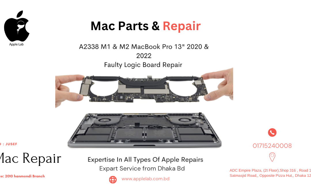 MacBook Pro 13″ M1 & M2 A2338 Faulty Damaged Board Repair