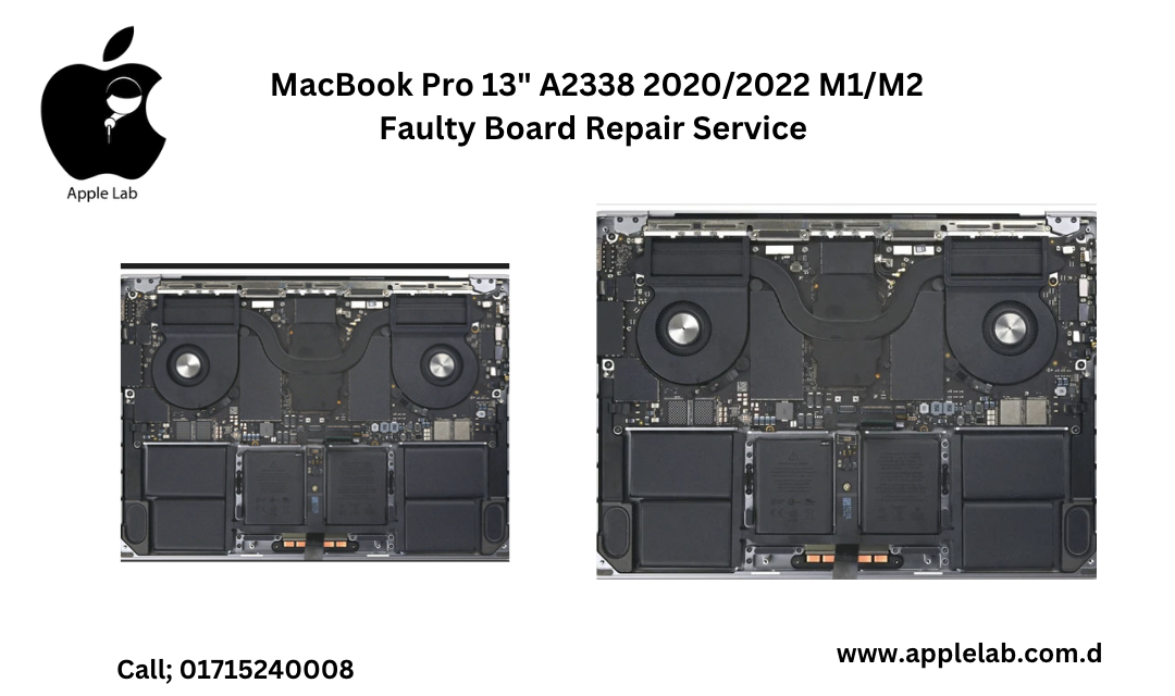 MacBook Pro 13" A2338 2020/2022 M1/M2 Faulty Board Repair Service