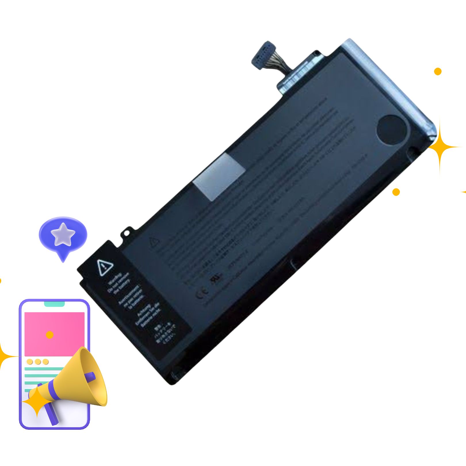 Original  Battery for Apple MacBook Pro 13" - A1278